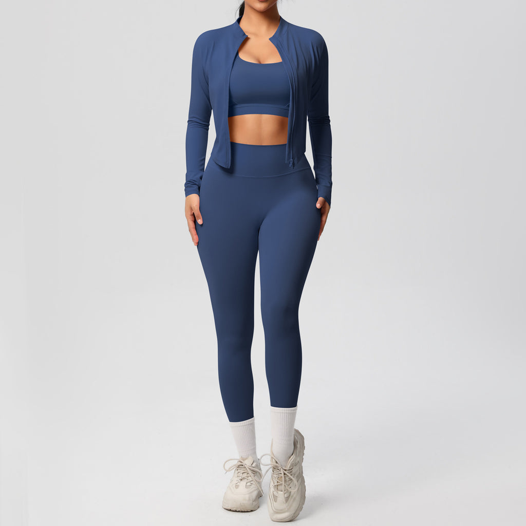 Outdoor Sports Tight-fitting Yoga Outfit Set