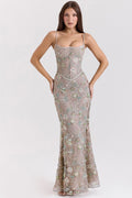 Women's Style Elegant And Chic Low Neck Sleeveless Sexy Backless Lace Up Dress