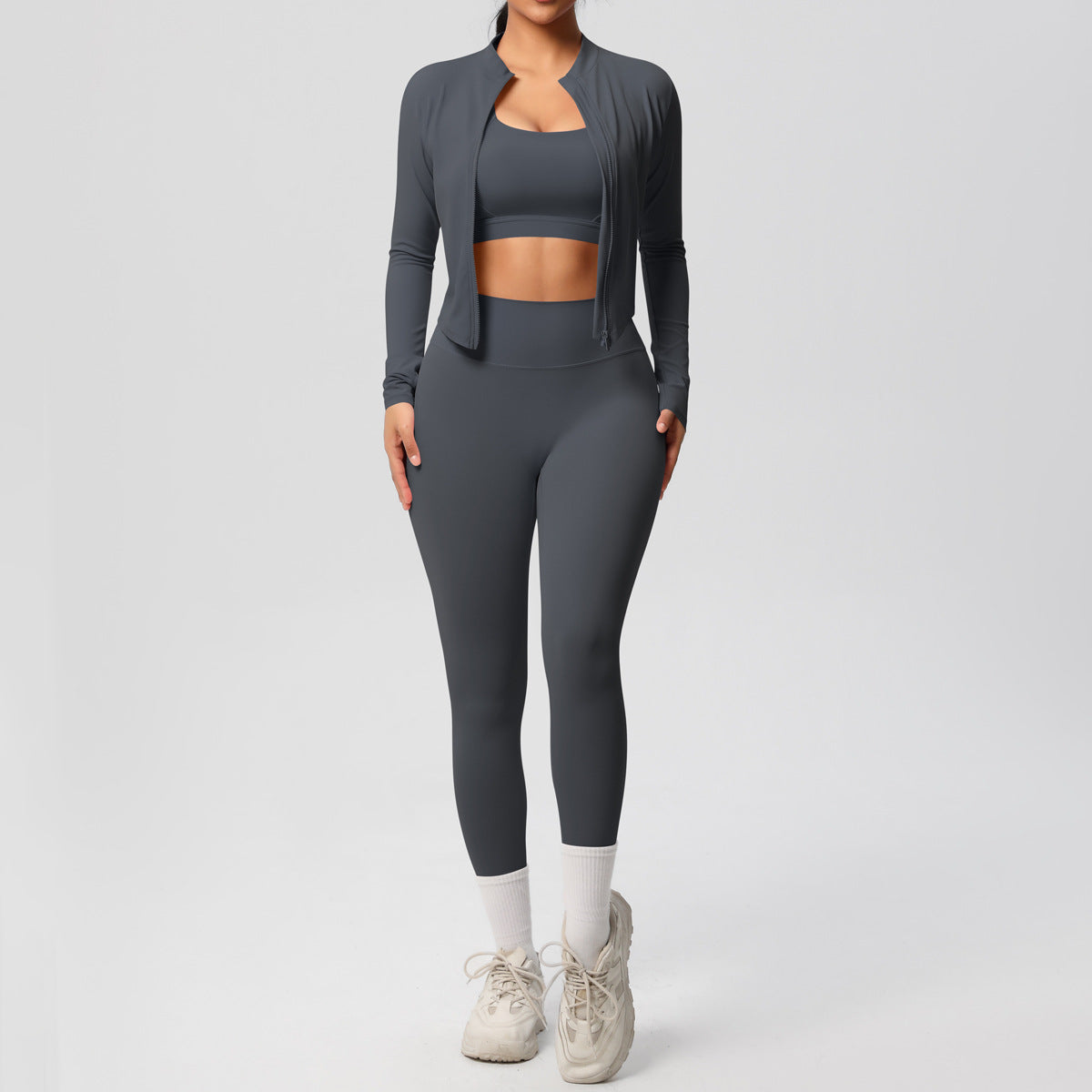 Outdoor Sports Tight-fitting Yoga Outfit Set